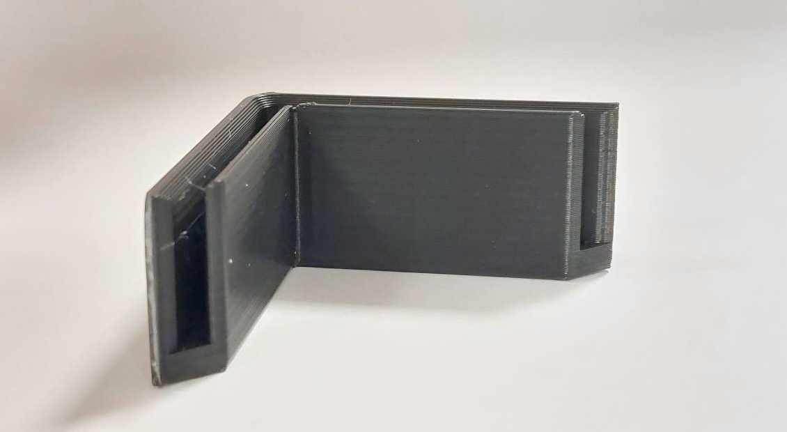 Corner feet L profile foot Shelf Cap End caps 3D print model_8