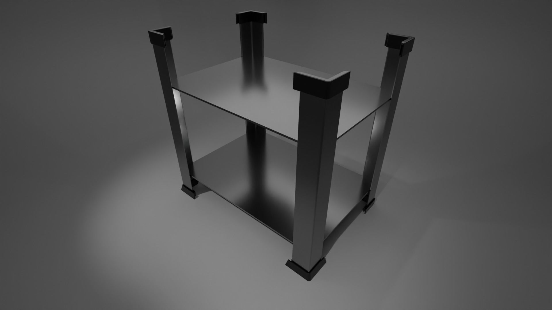 Corner feet L profile foot Shelf Cap End caps 3D print model_1