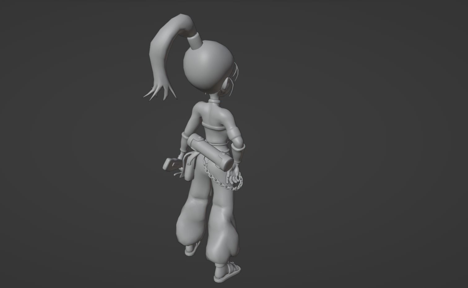 Anime Character - Marle 3D model_12