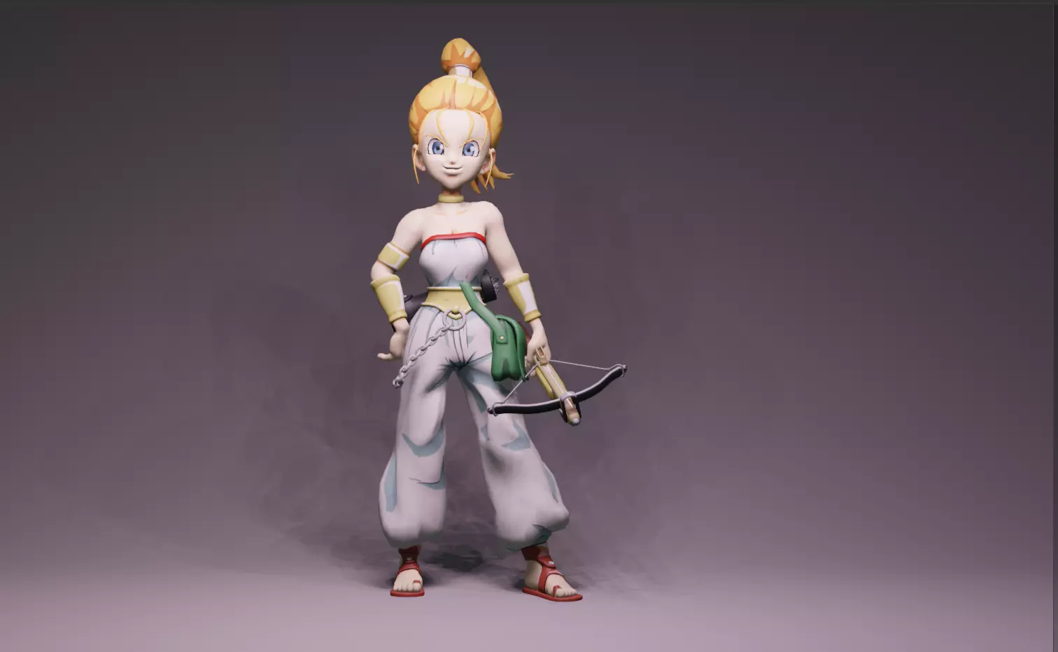 Anime Character - Marle 3D model_0