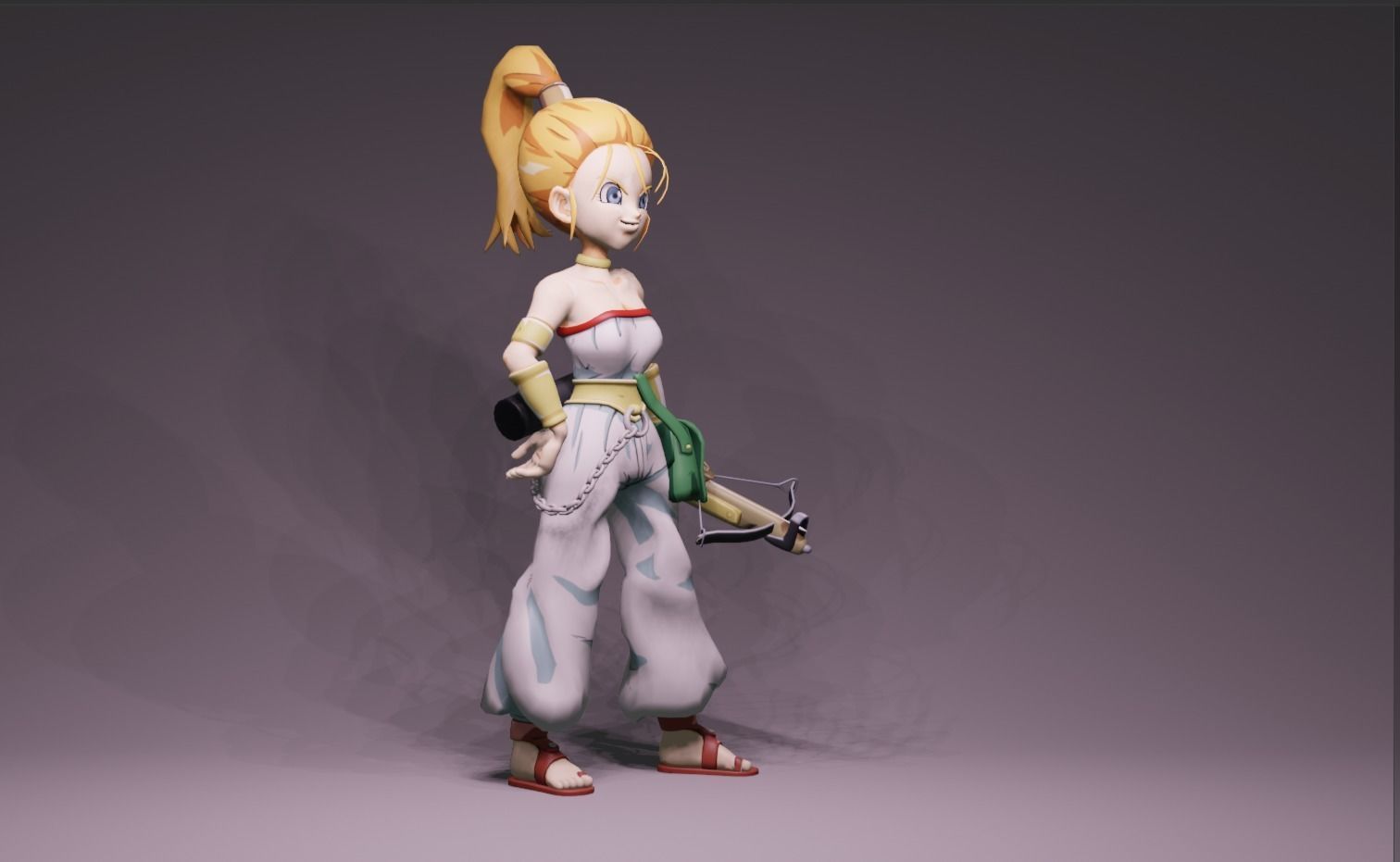 Anime Character - Marle 3D model_1