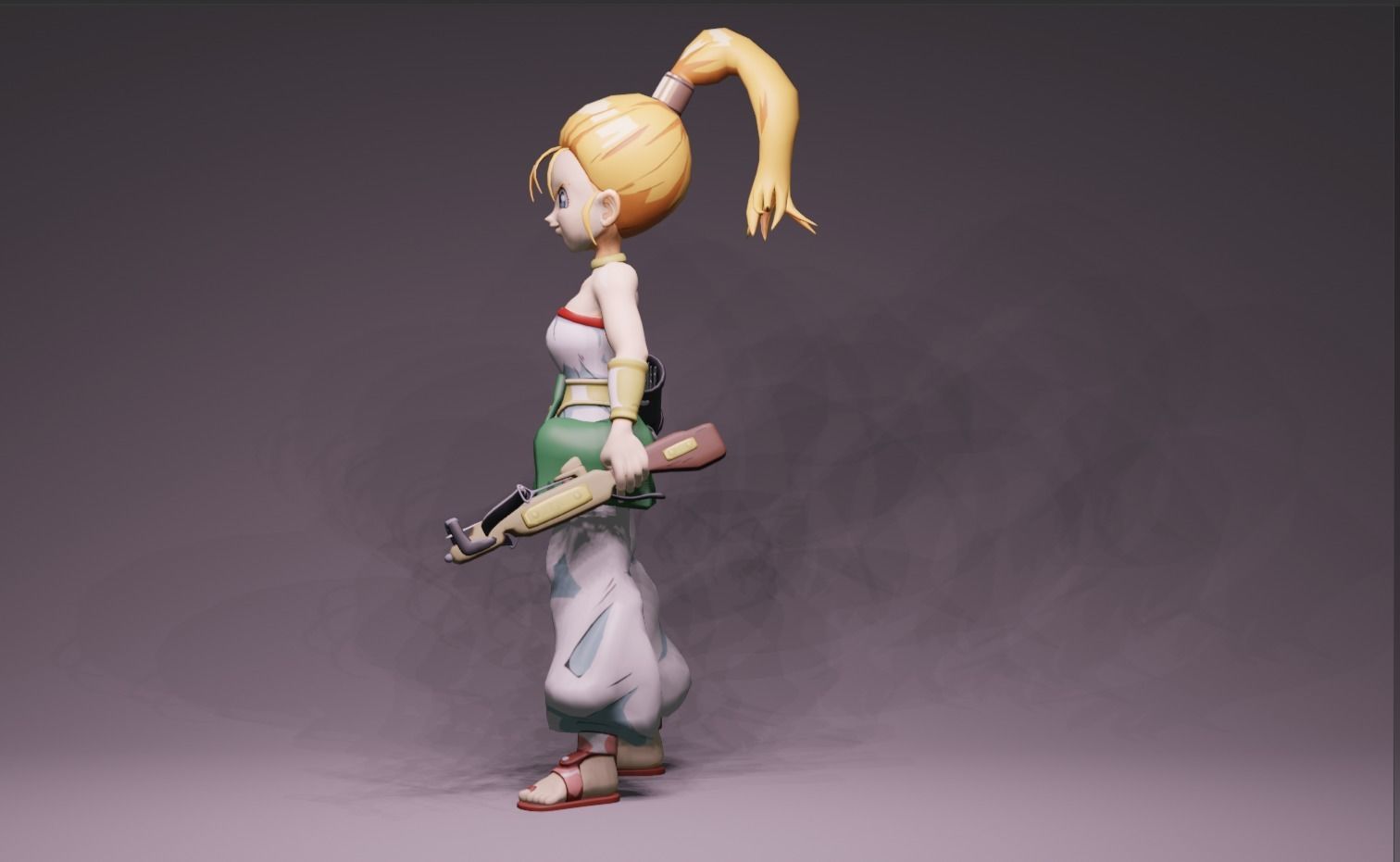 Anime Character - Marle 3D model_6