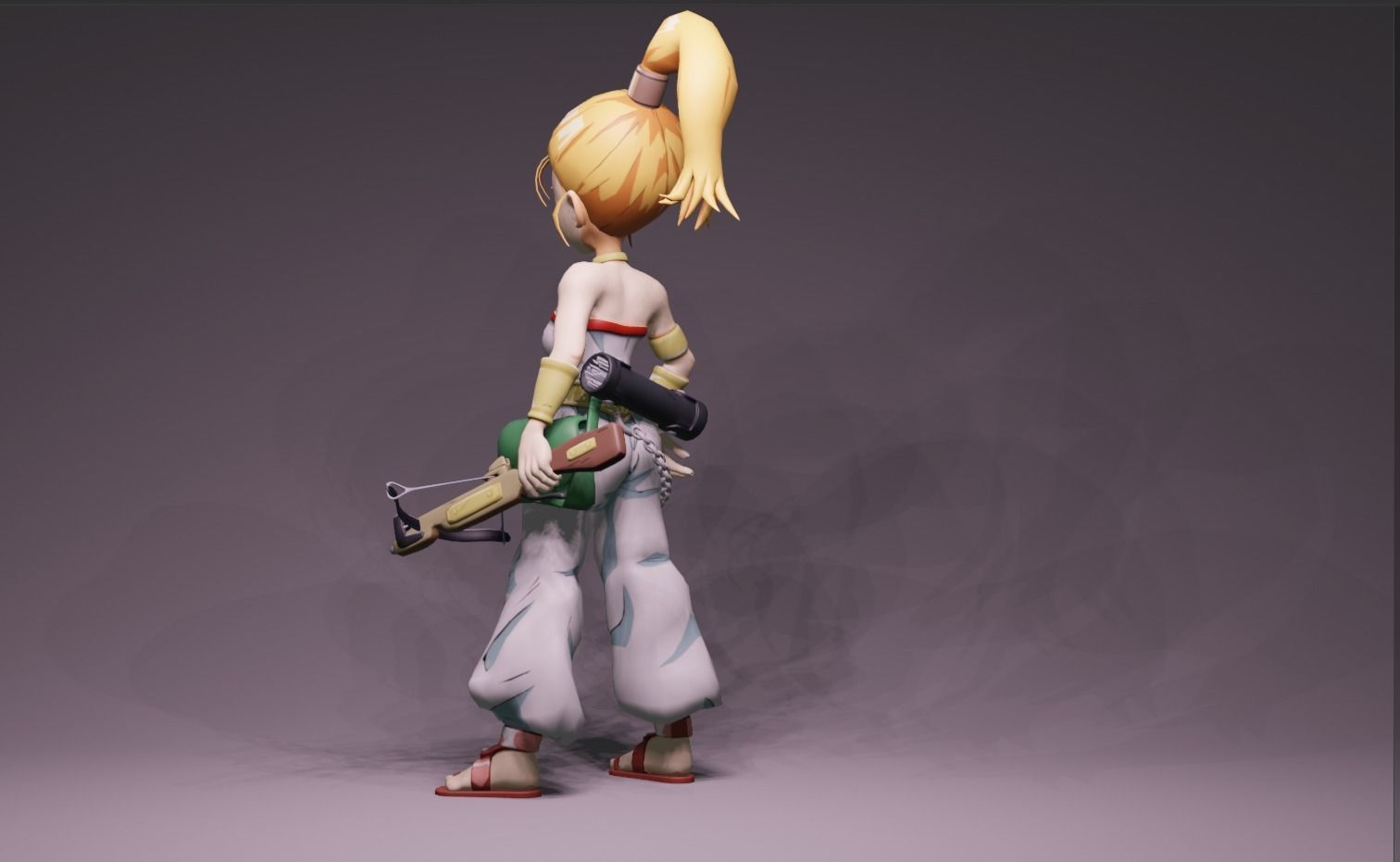 Anime Character - Marle 3D model_5