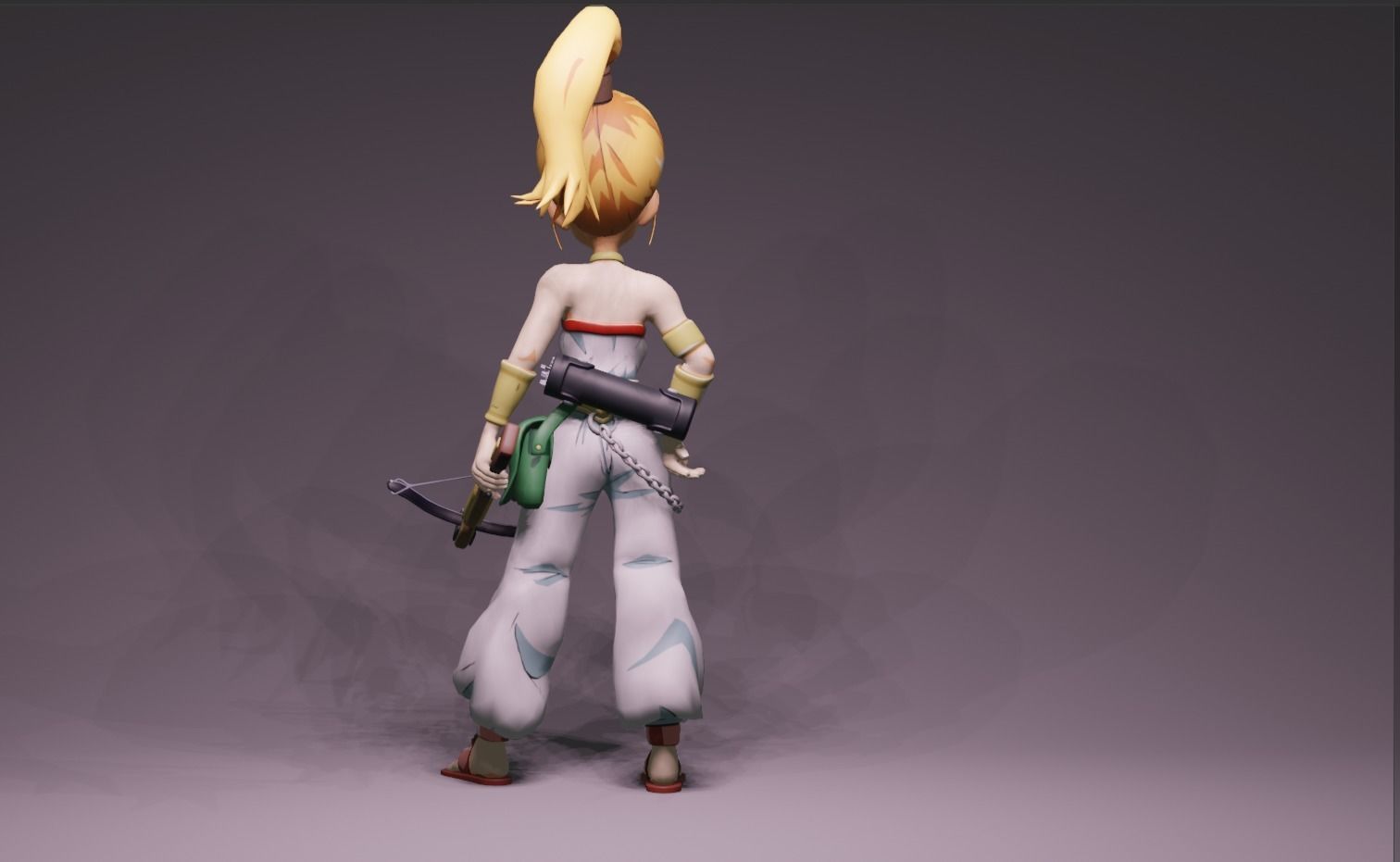 Anime Character - Marle 3D model_4
