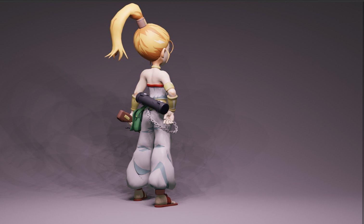 Anime Character - Marle 3D model_3