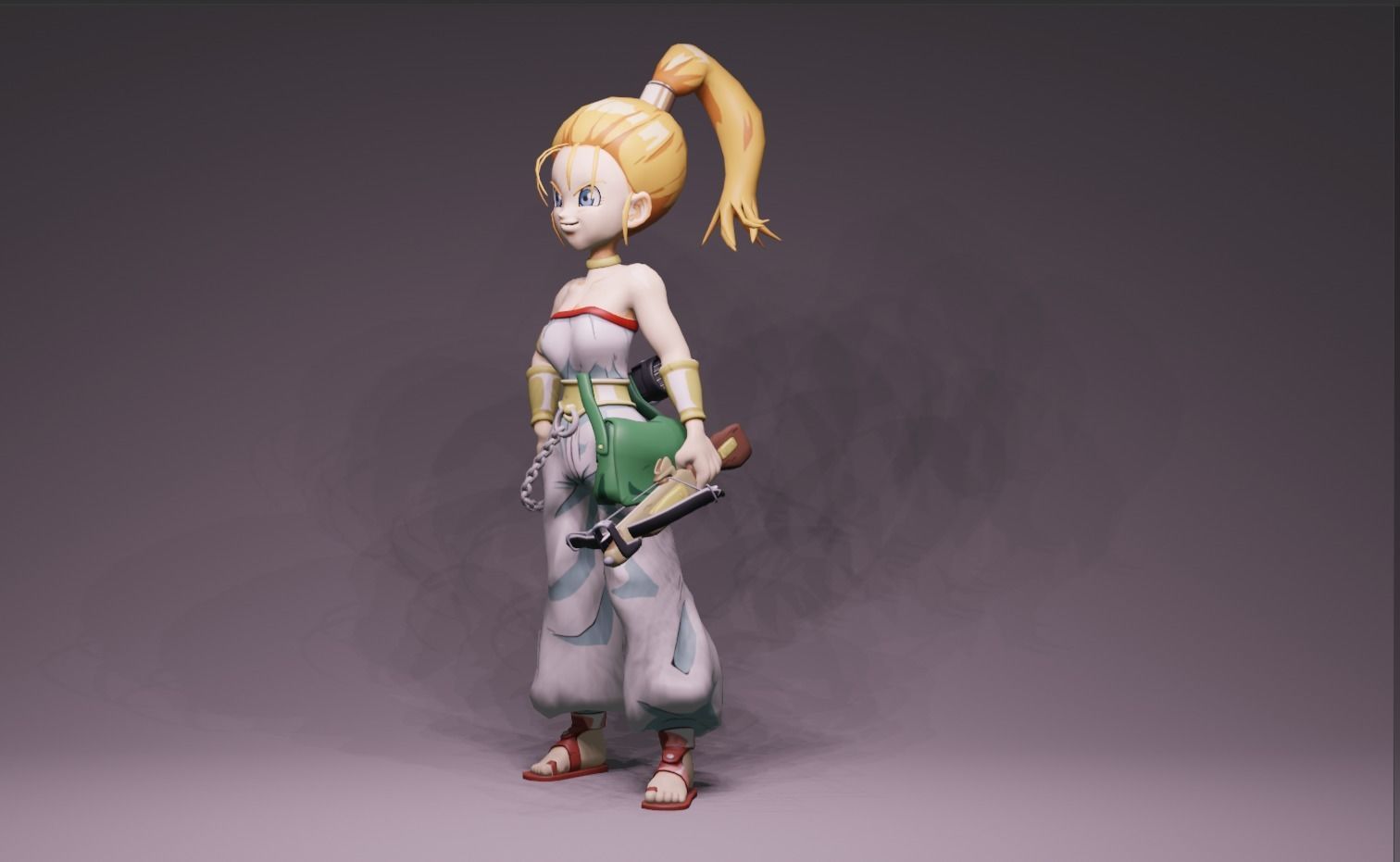 Anime Character - Marle 3D model_7