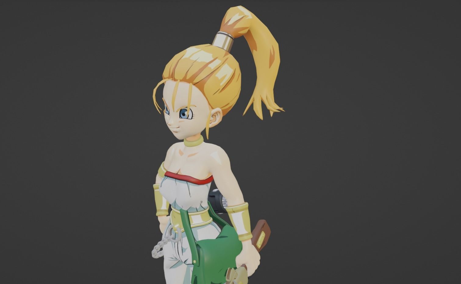 Anime Character - Marle 3D model_9