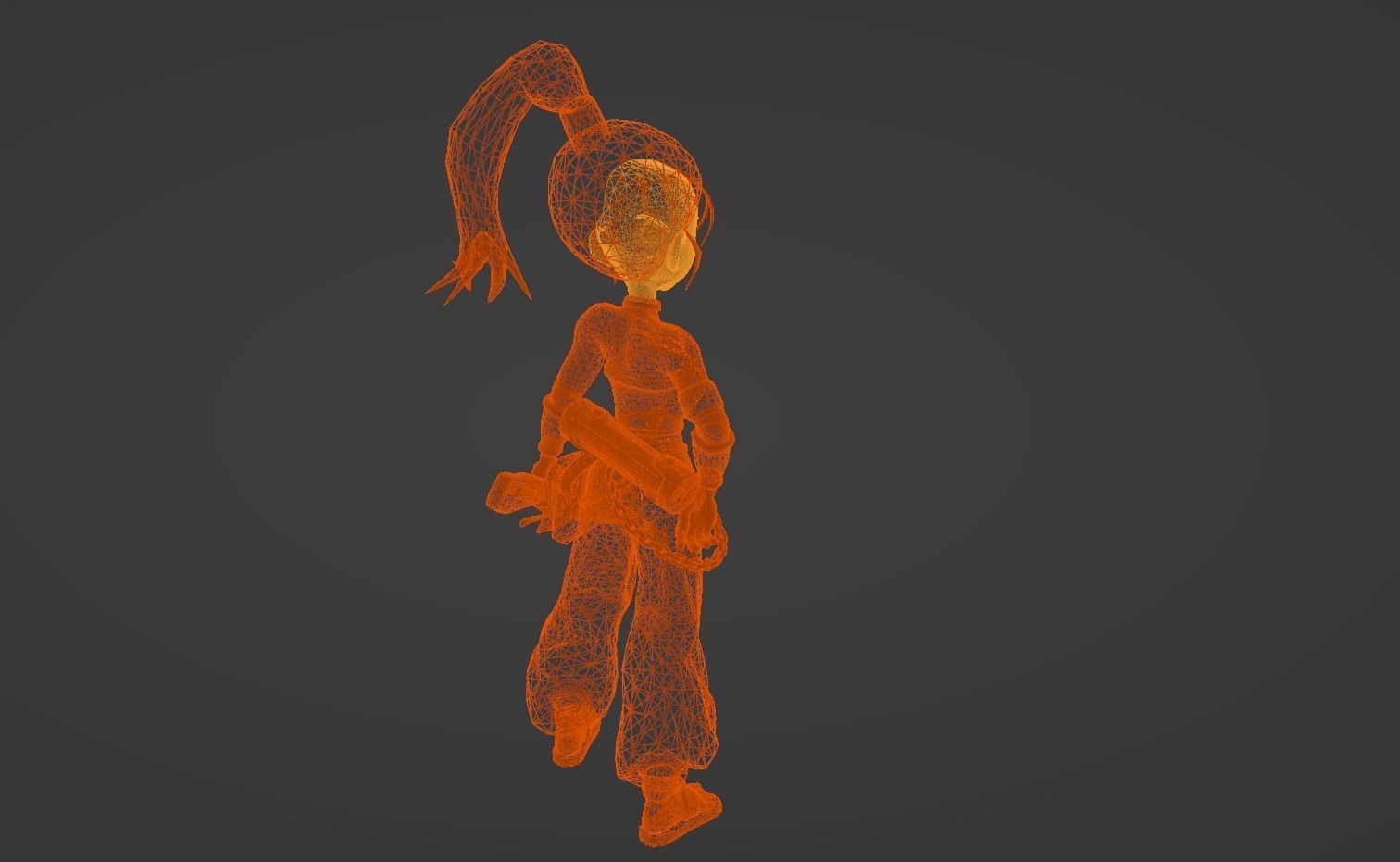 Anime Character - Marle 3D model_13