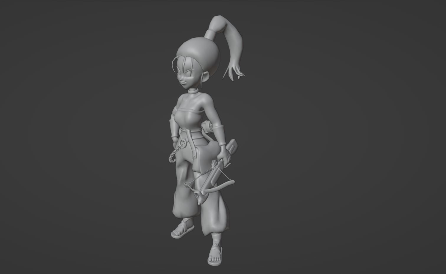 Anime Character - Marle 3D model_10