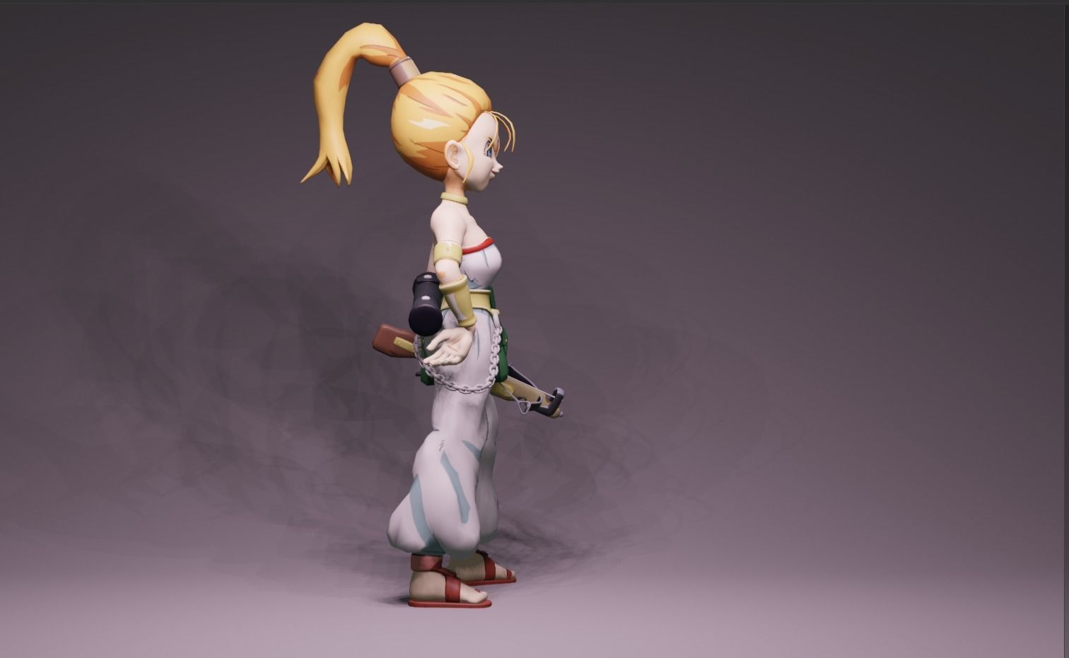 Anime Character - Marle 3D model_2