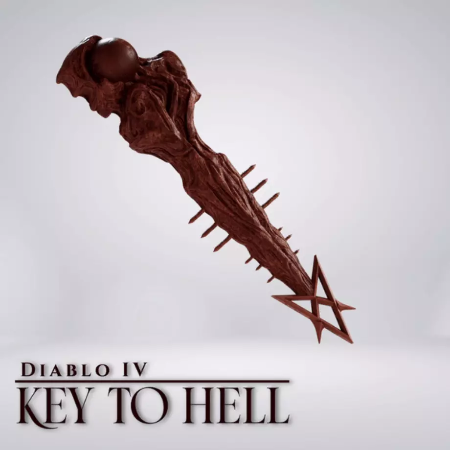Key to Hell from Diablo IV 3D print model