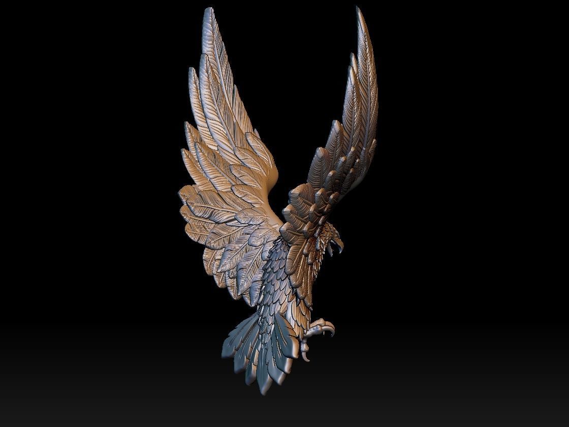 eagle bird 3D print model_3