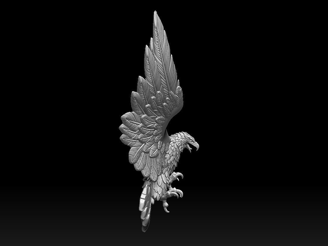 eagle bird 3D print model_6