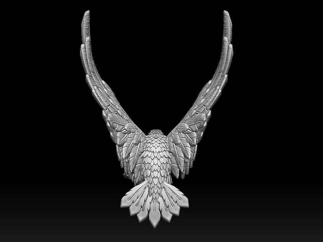 eagle bird 3D print model_24