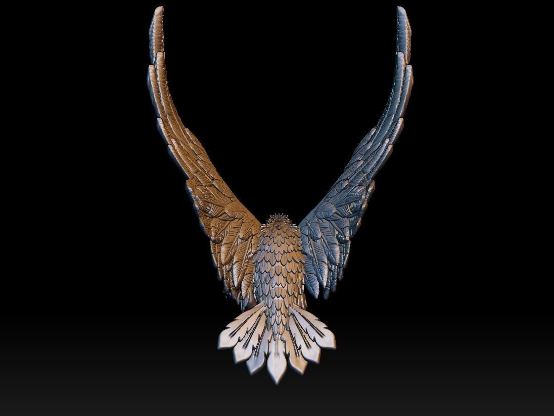 eagle bird 3D print model_21