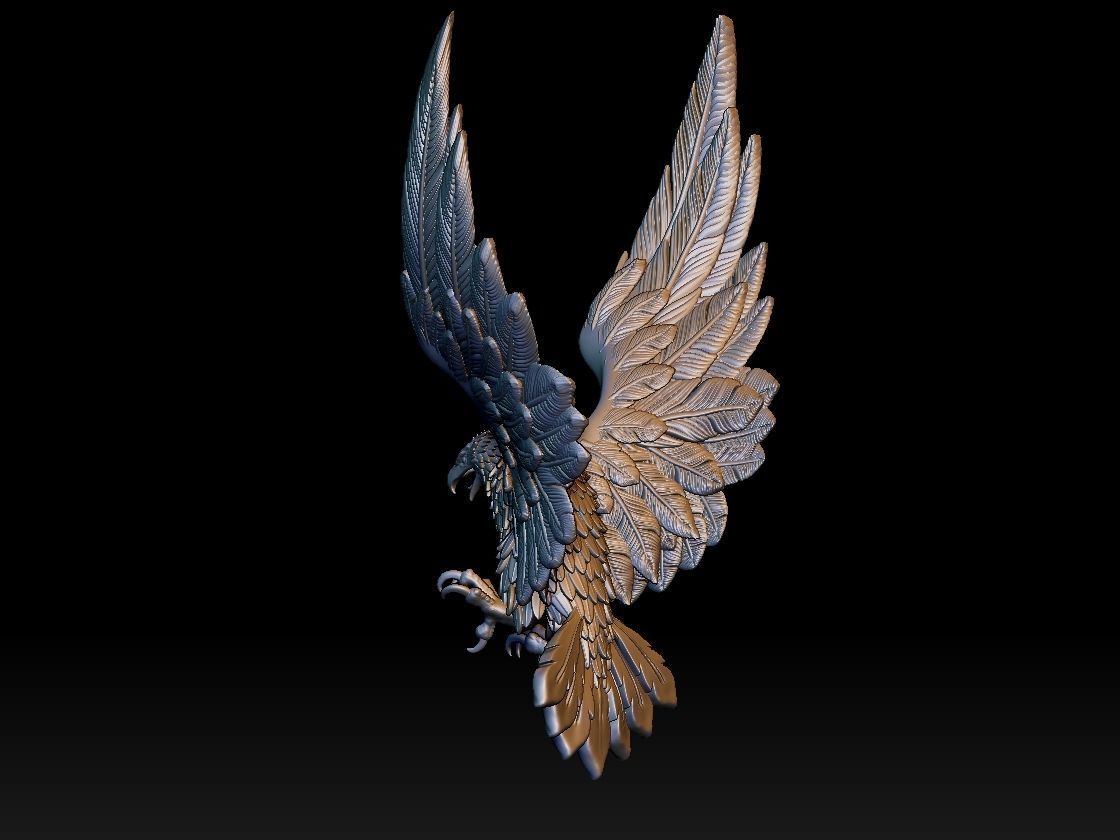 eagle bird 3D print model_31