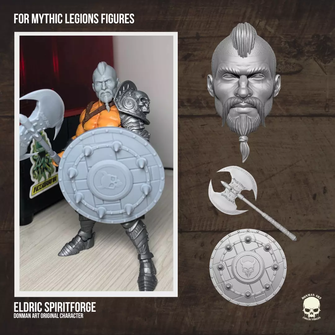 Eldric Spiritforge kit for Mythic Legions 3D printable Files 3D print model