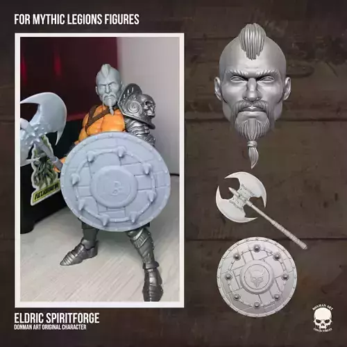 Eldric Spiritforge kit for Mythic Legions 3D printable Files