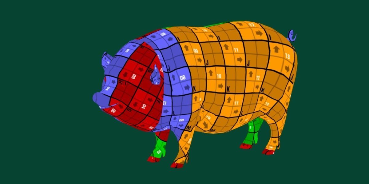 Vietnamese Pot-Bellied Pig Animal Low-poly 3D model_19