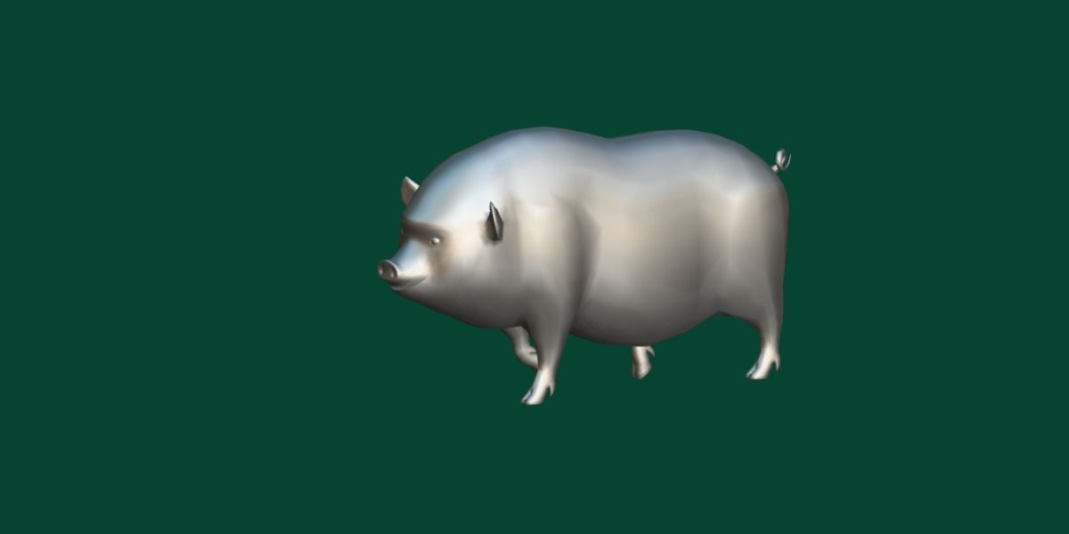 Vietnamese Pot-Bellied Pig Animal Low-poly 3D model_17