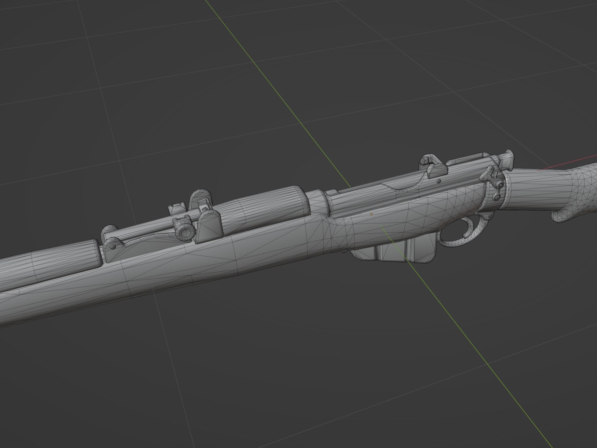 Lee Enfield MK3 SMLE Low-poly 3D model_9