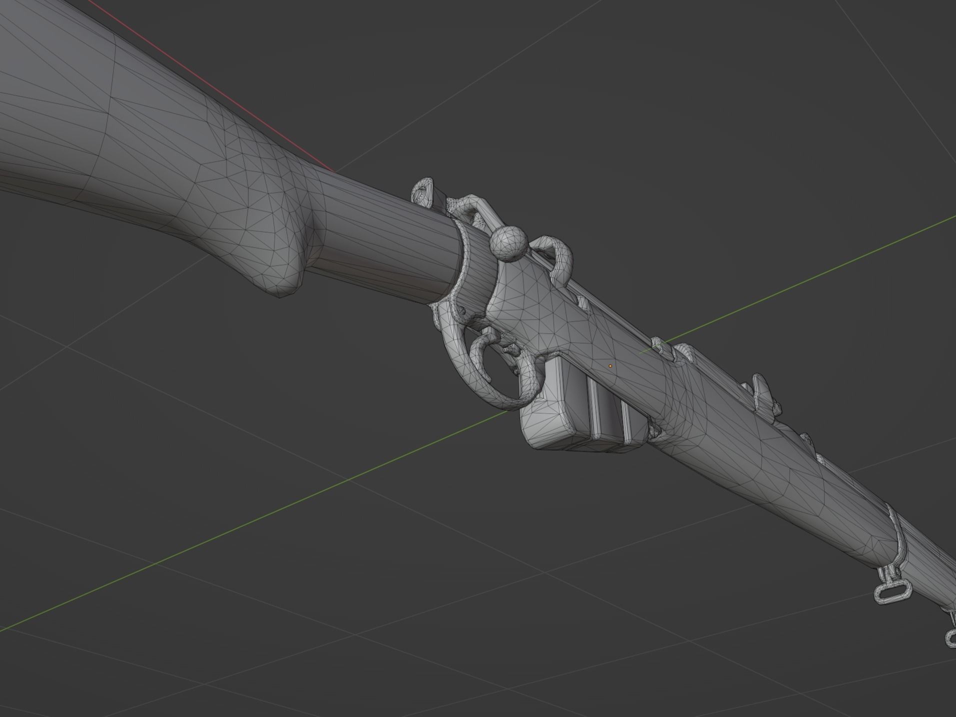 Lee Enfield MK3 SMLE Low-poly 3D model_7