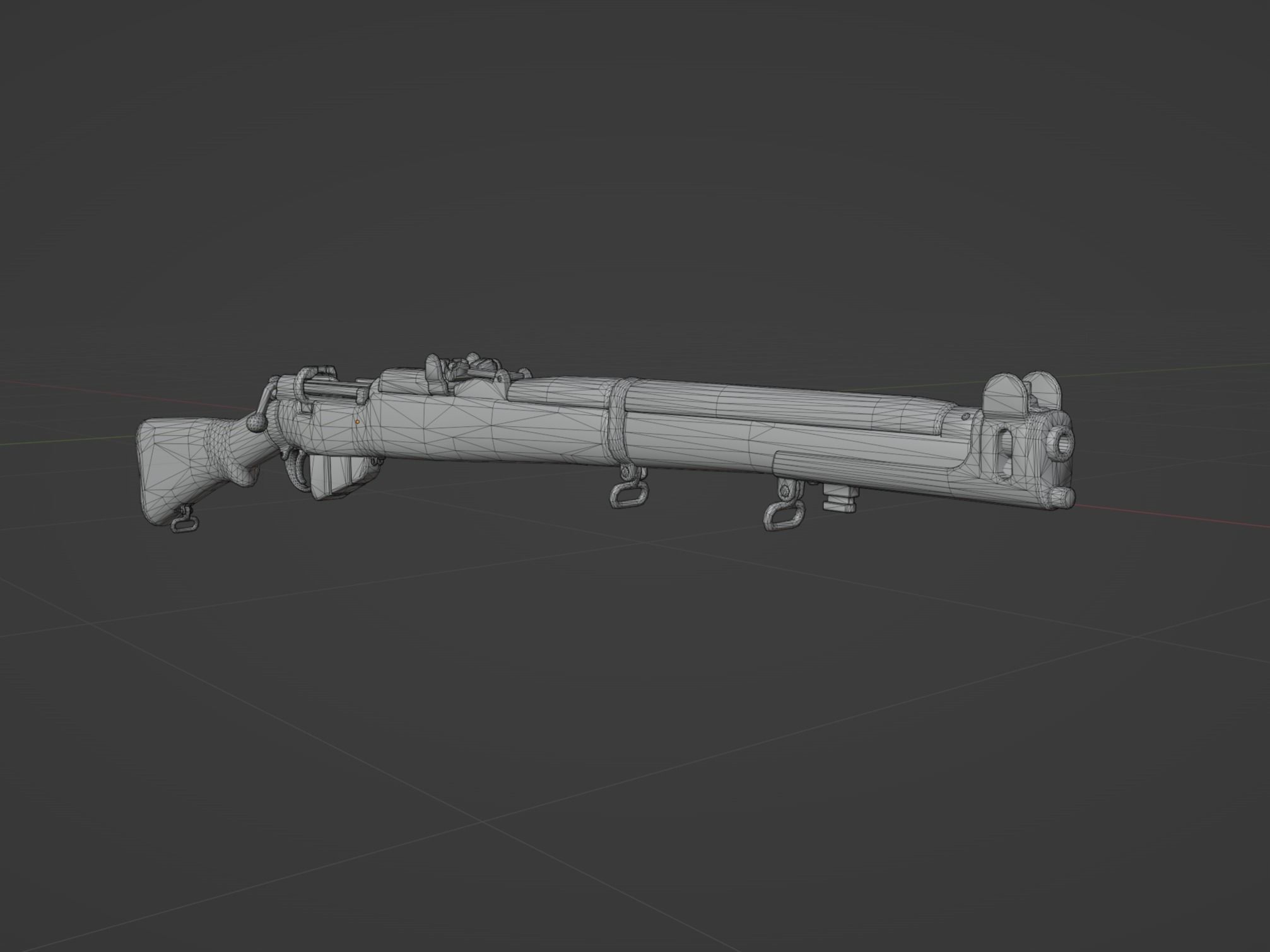 Lee Enfield MK3 SMLE Low-poly 3D model_6