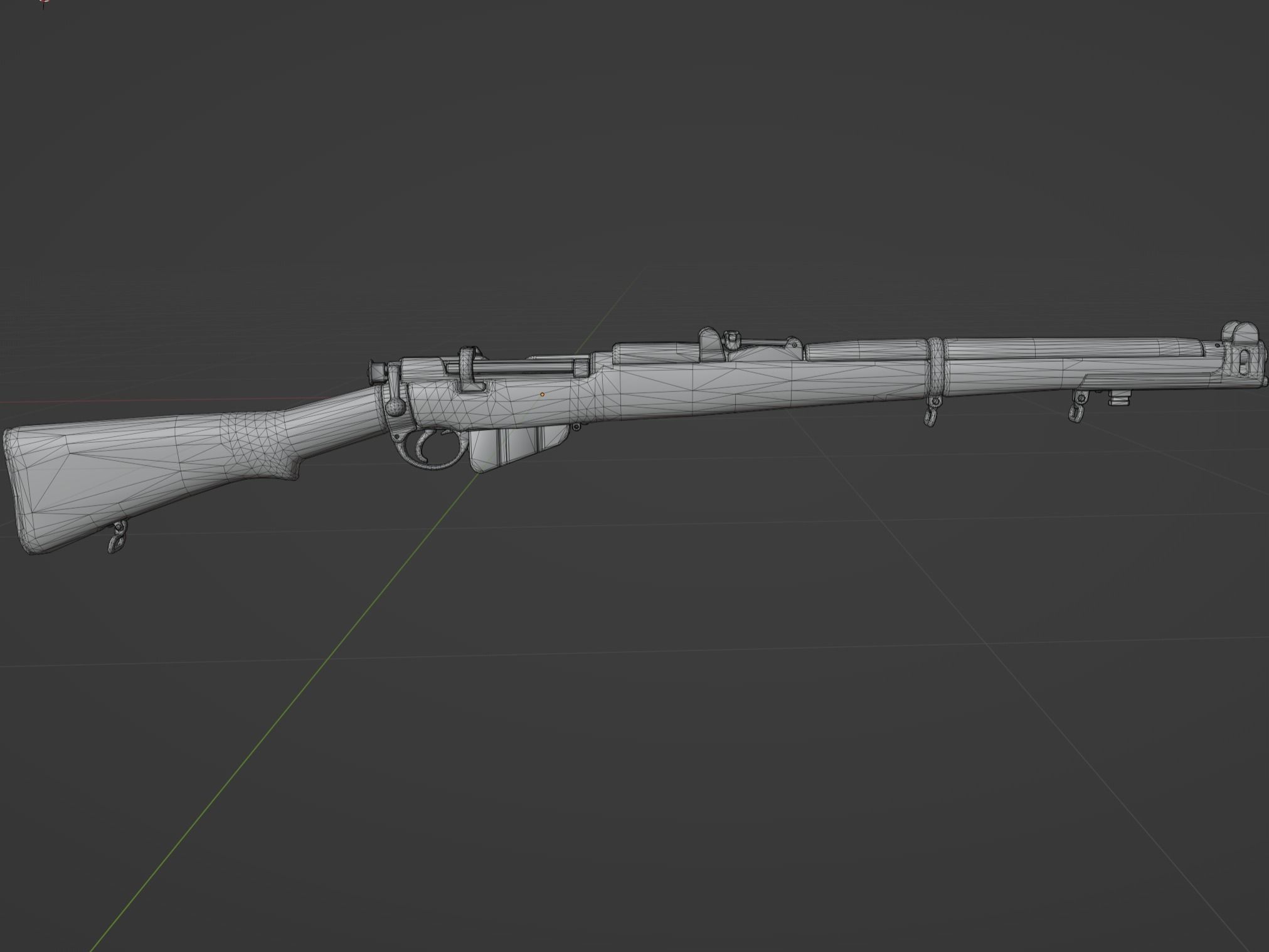 Lee Enfield MK3 SMLE Low-poly 3D model_5
