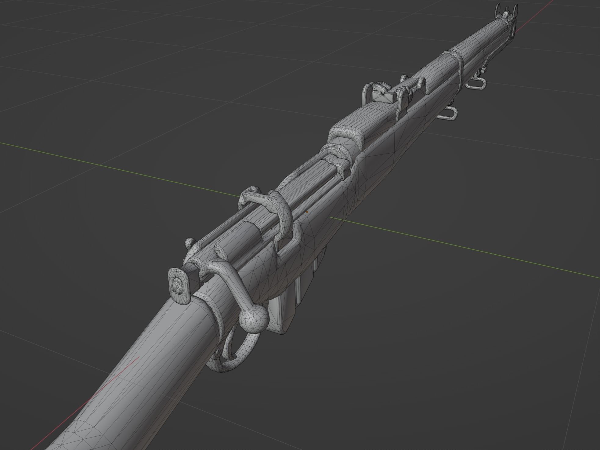 Lee Enfield MK3 SMLE Low-poly 3D model_8