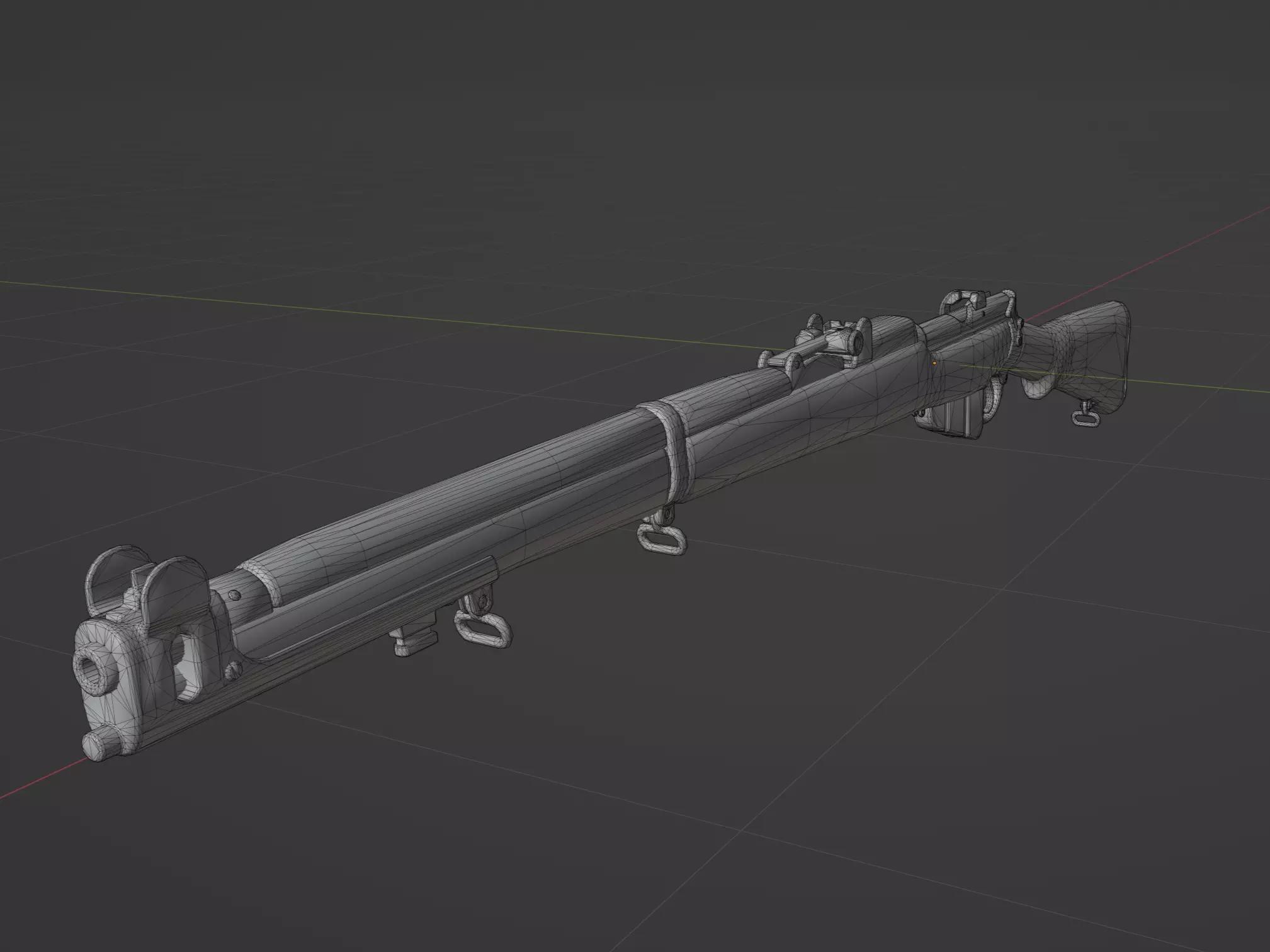 Lee Enfield MK3 SMLE Low-poly 3D model_0