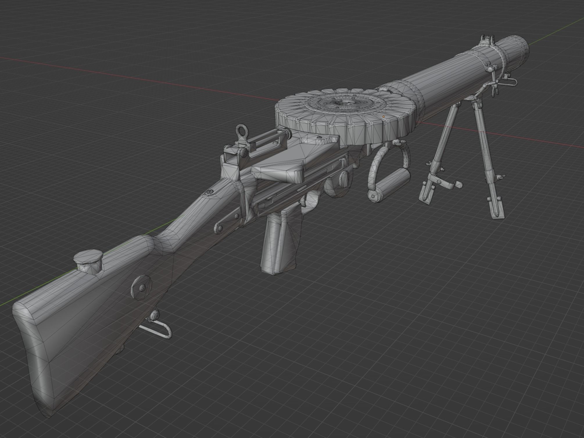 Lewis Gun 3D model_4