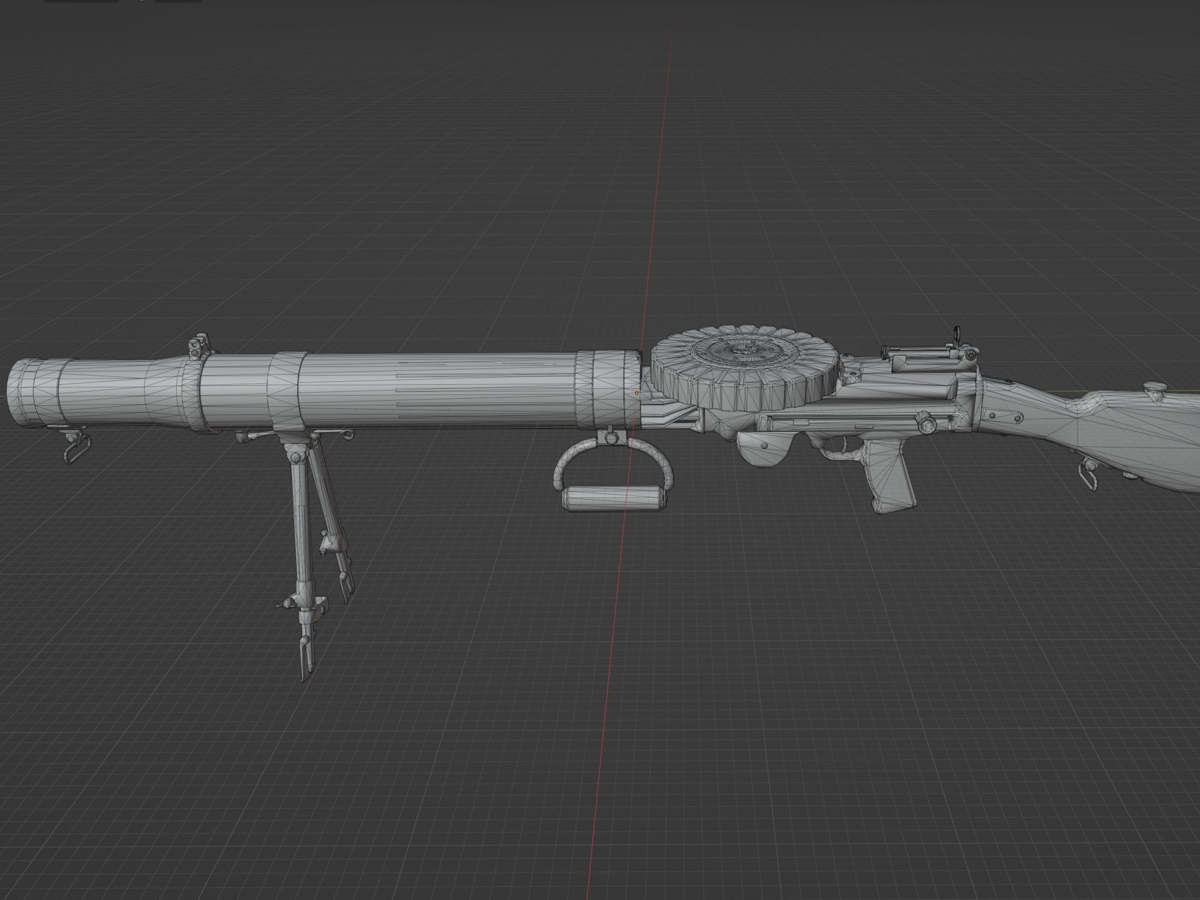 Lewis Gun 3D model_1