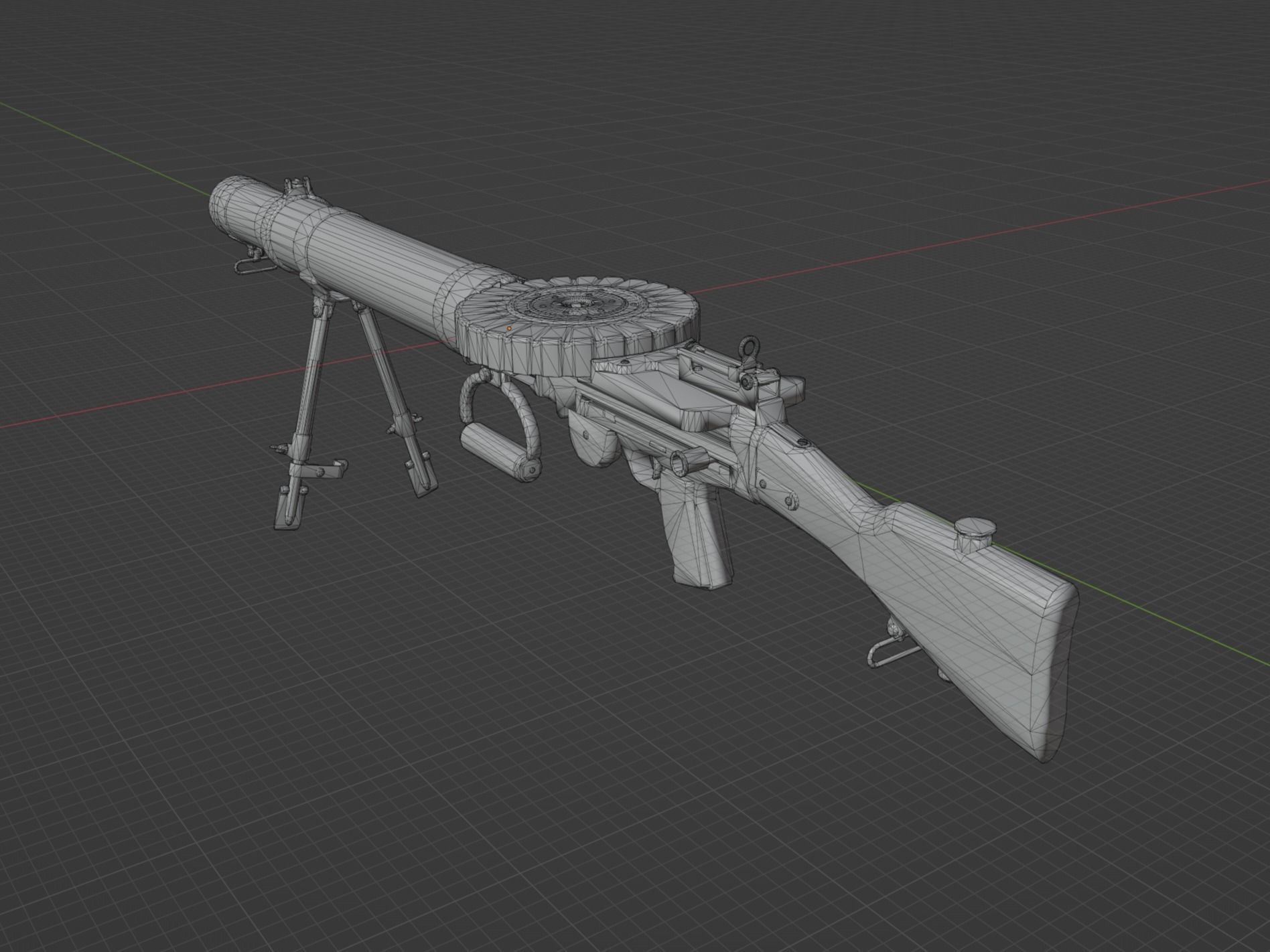 Lewis Gun 3D model_2