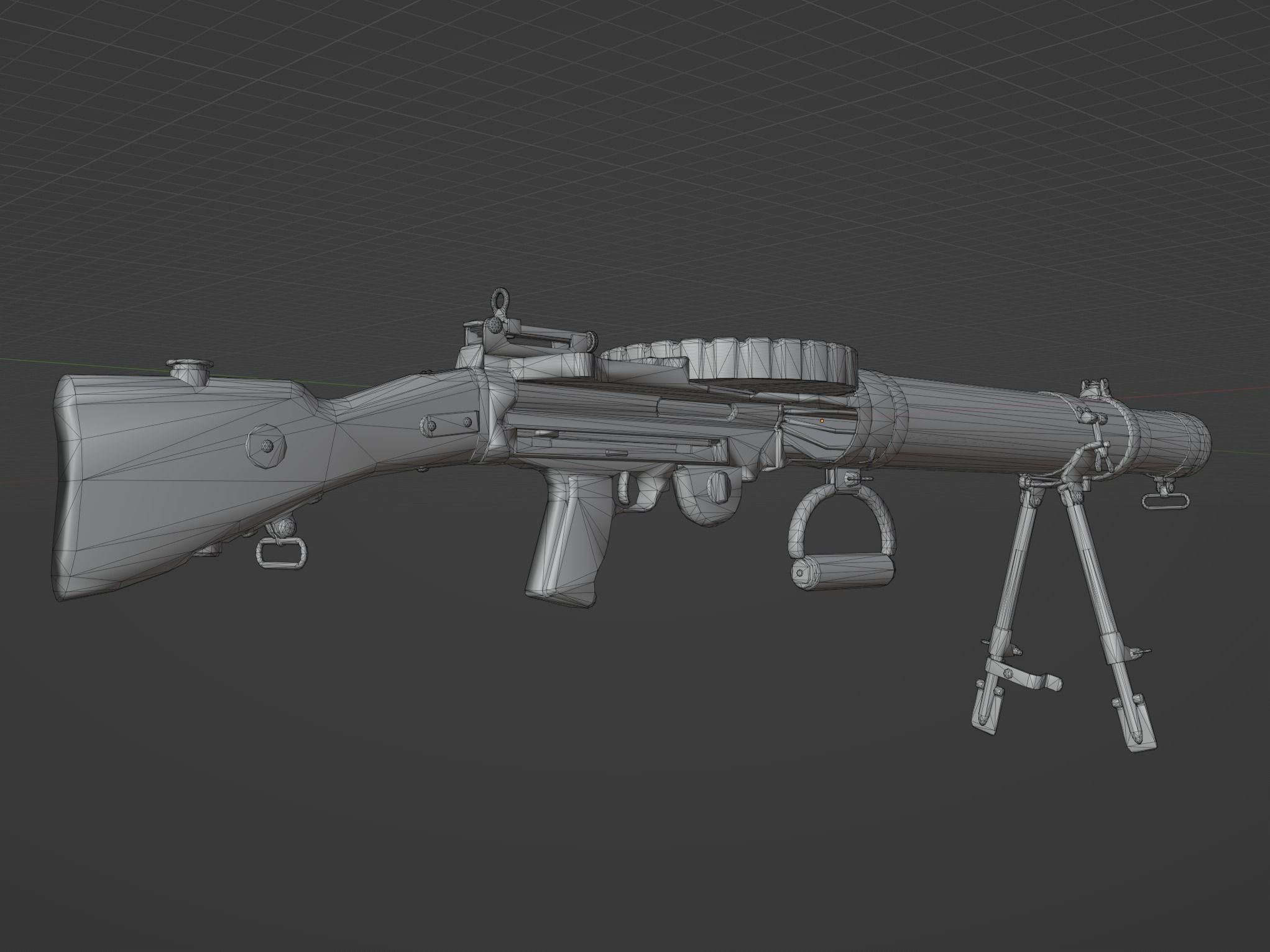 Lewis Gun 3D model_5
