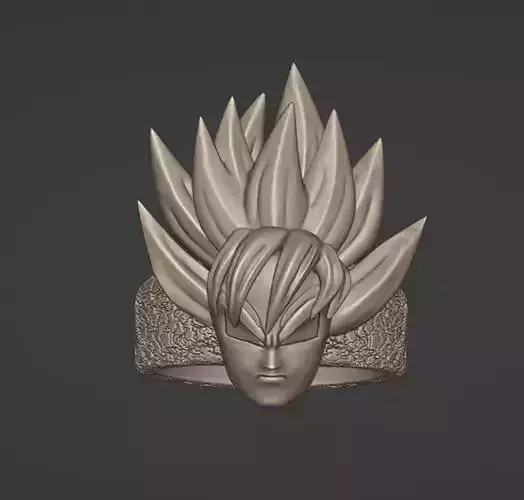 Goku ring  3D print model