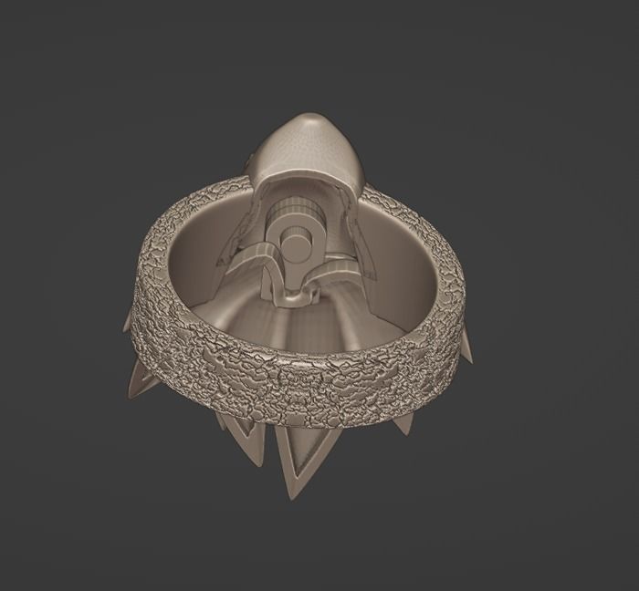 Goku ring  3D print model_3