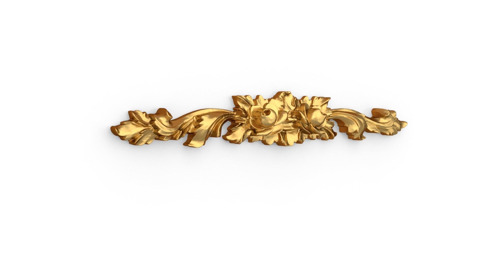 Classic carved decor ornament 354 3D model_1