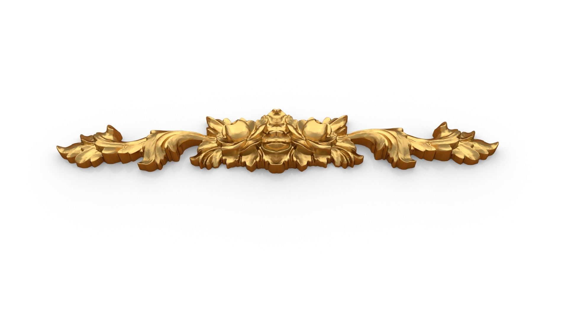 Classic carved decor ornament 354 3D model_3