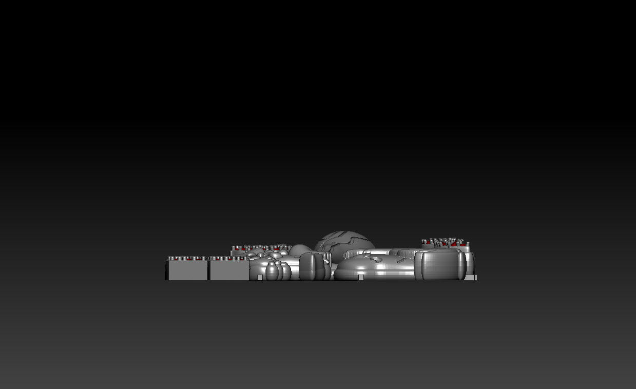 Bam bam flintstone rubble iced pendant  3D print model_7