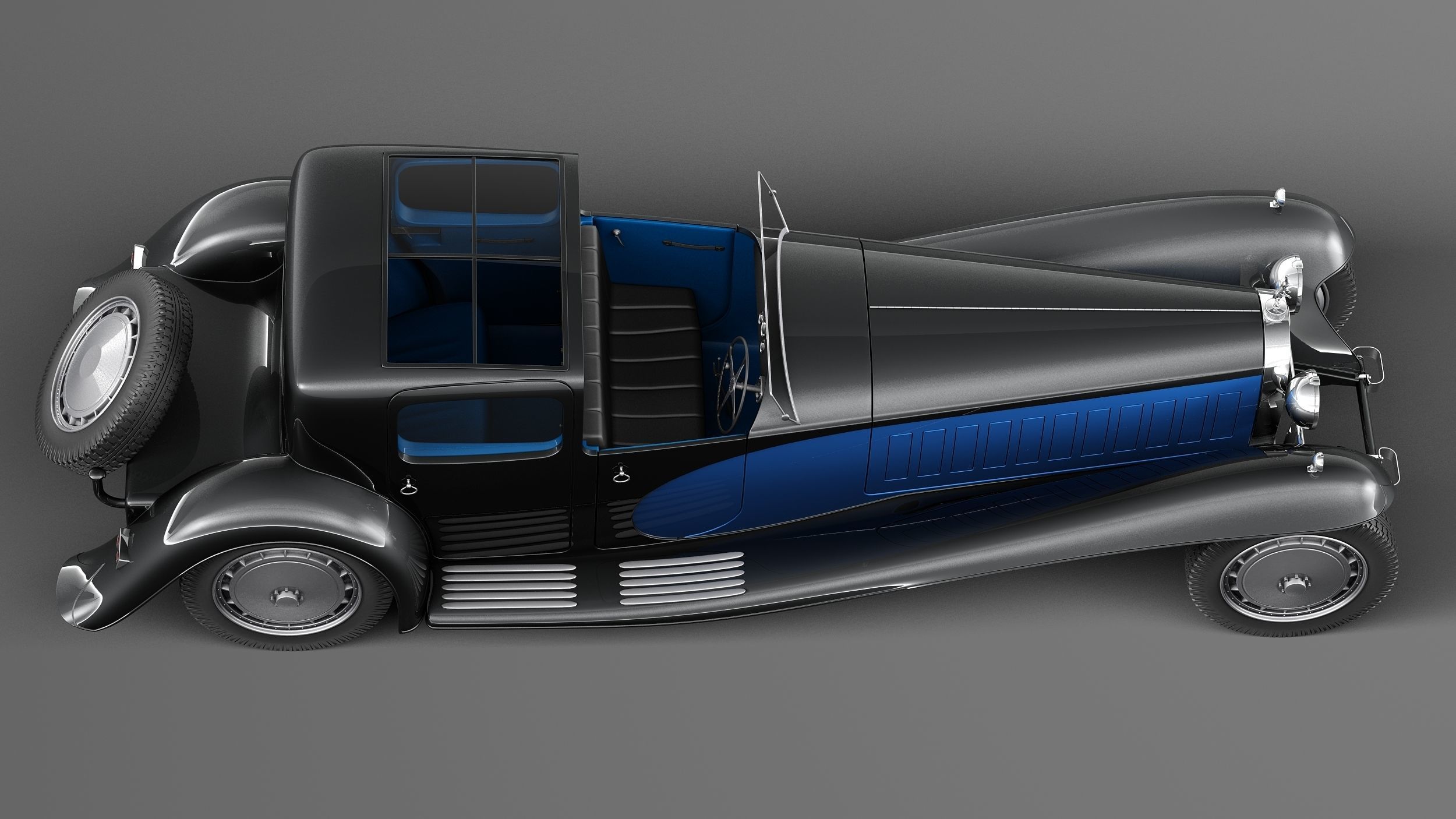 Bugatti Type 41 Royale Coupe Napoleon 3D model_7