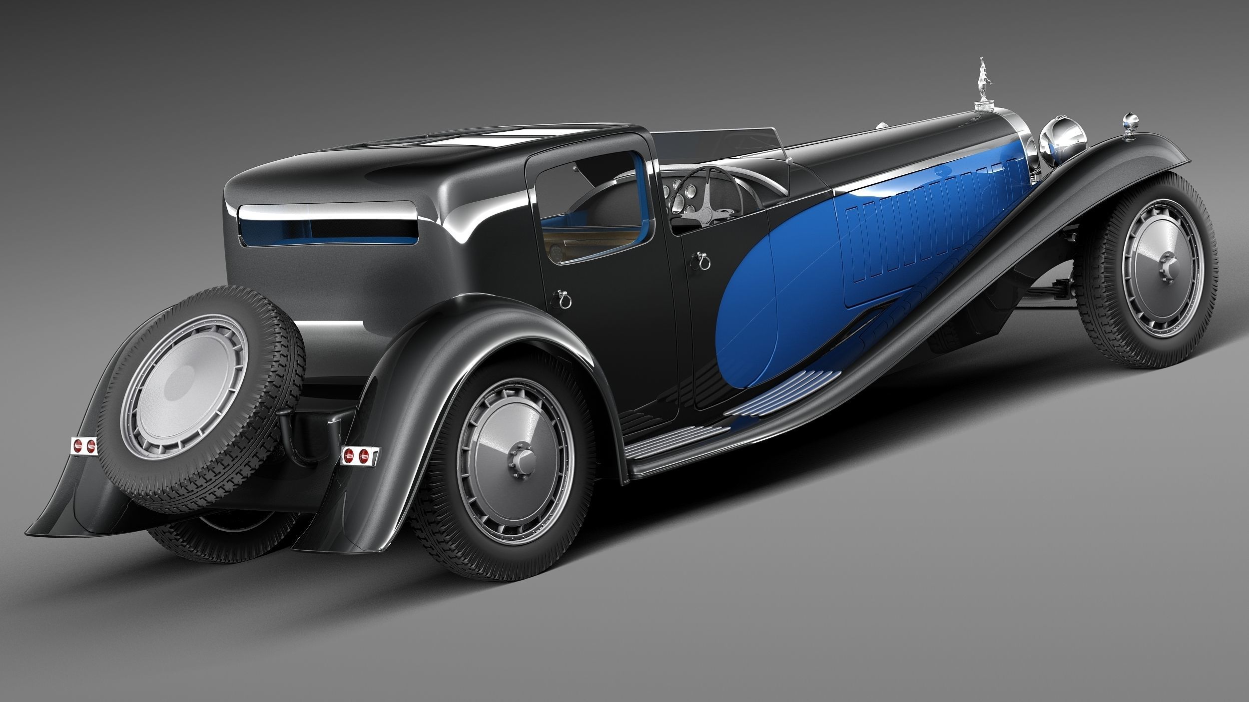 Bugatti Type 41 Royale Coupe Napoleon 3D model_4