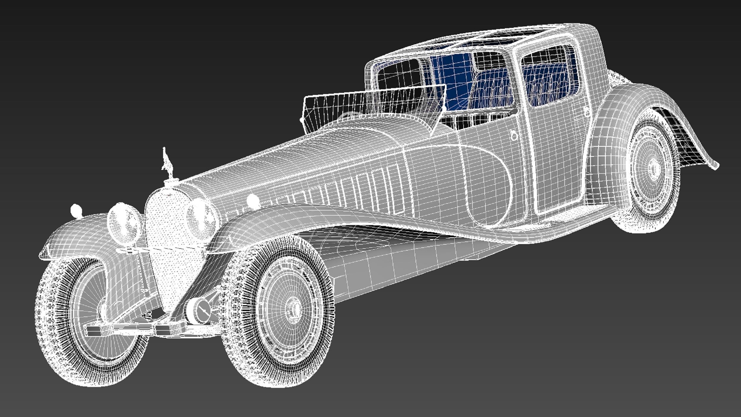 Bugatti Type 41 Royale Coupe Napoleon 3D model_16