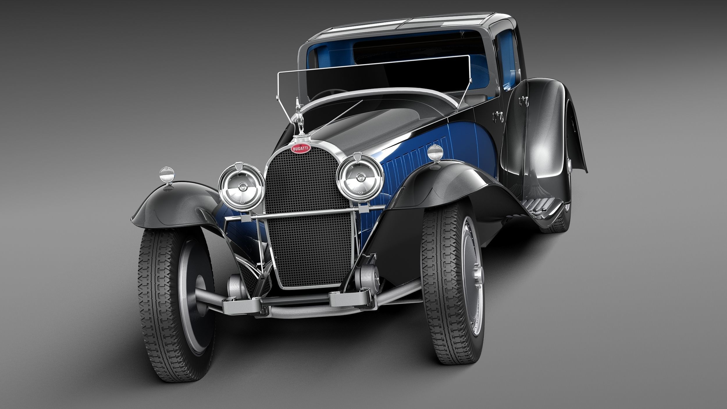 Bugatti Type 41 Royale Coupe Napoleon 3D model_1