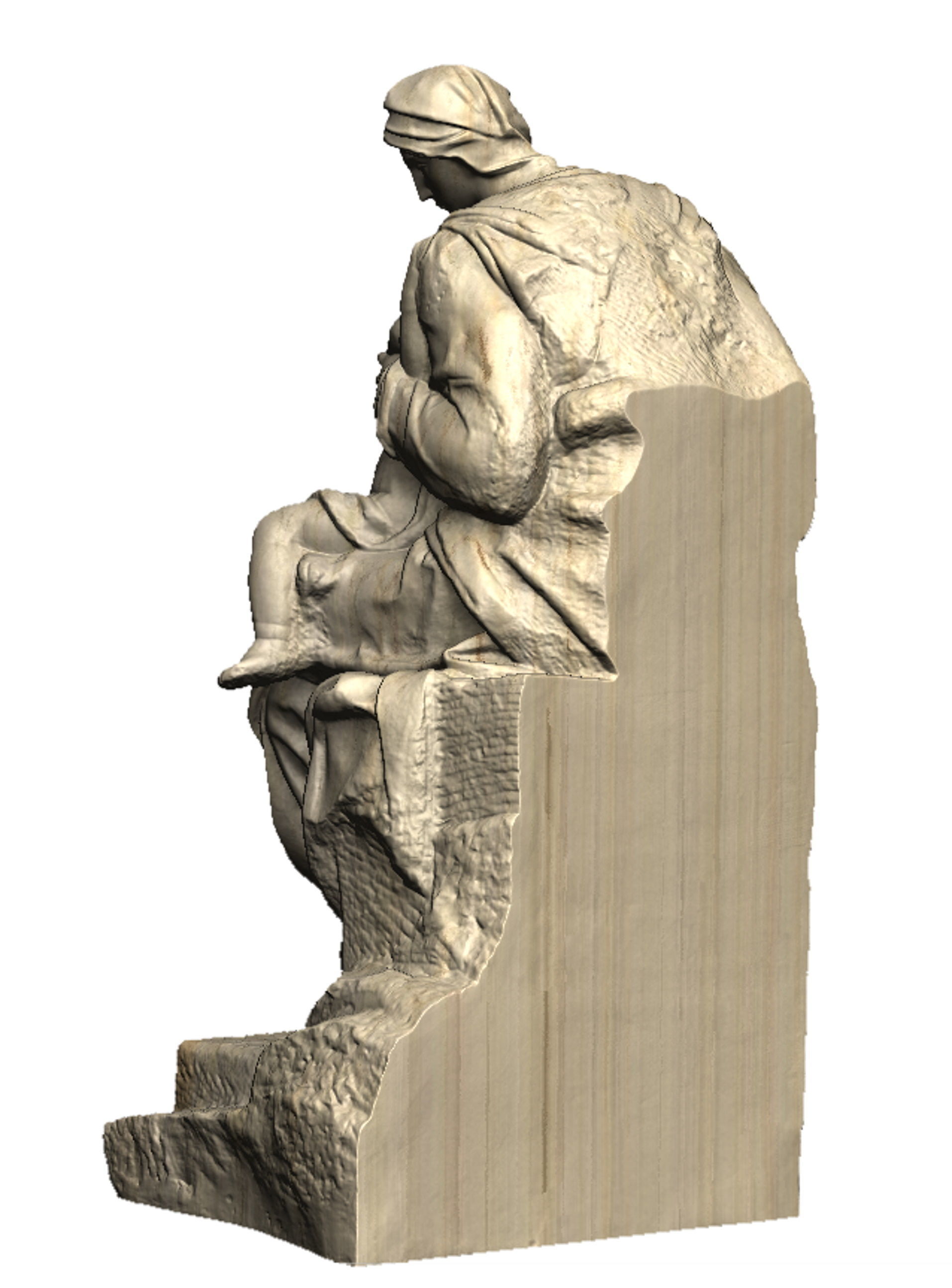 MICHELANGELO MADONNA MEDICI  3D print model_8
