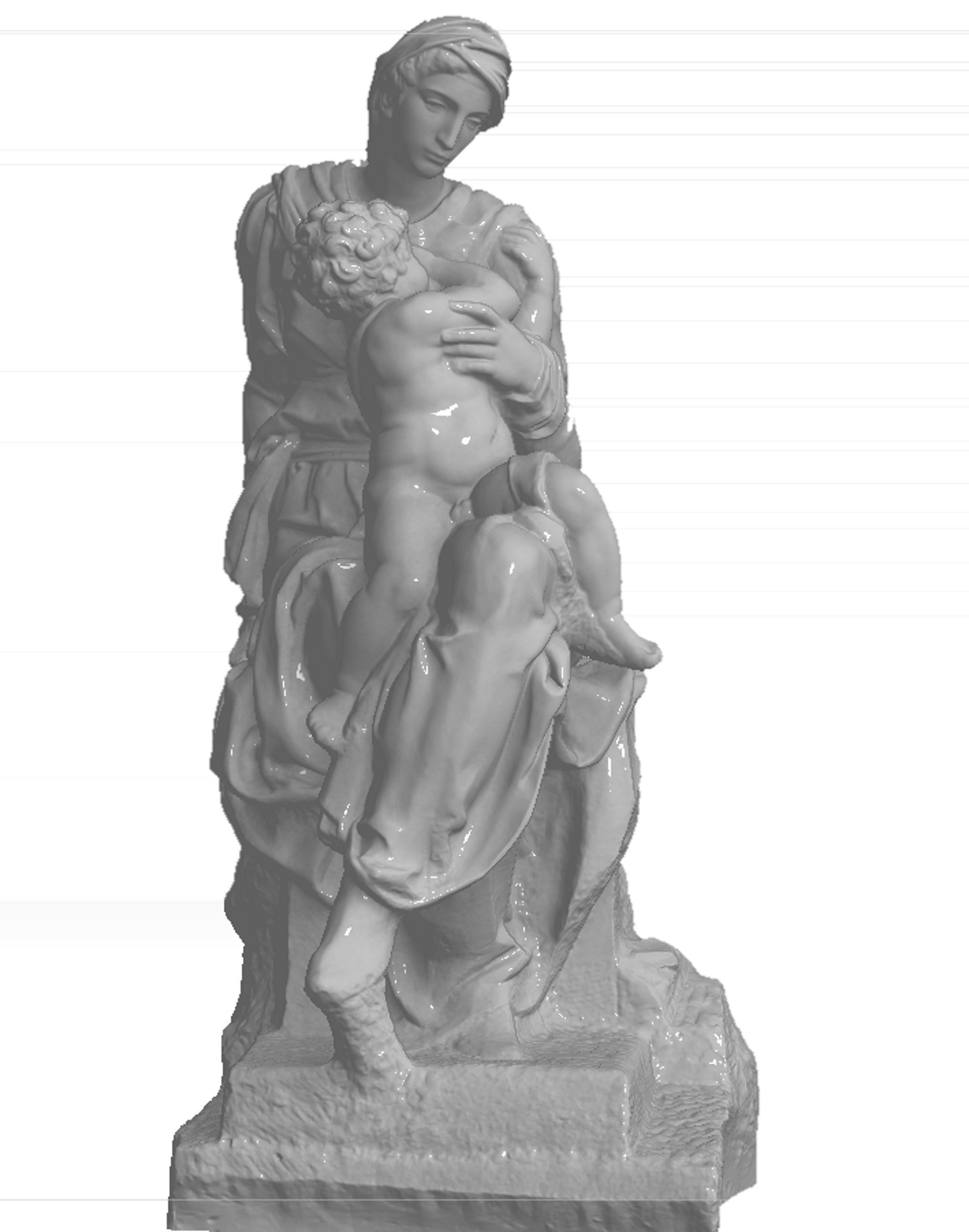 MICHELANGELO MADONNA MEDICI  3D print model_3