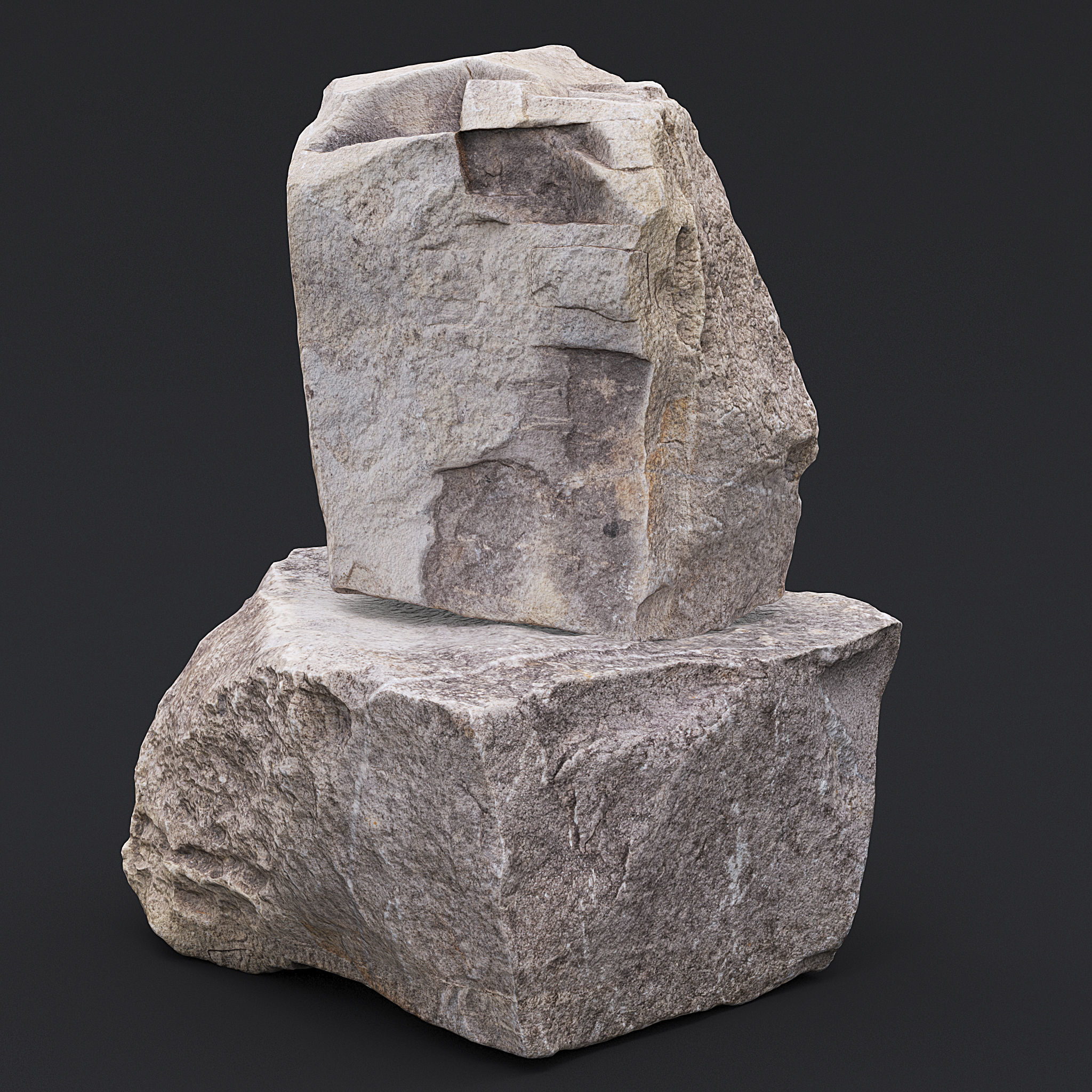 Stone VII 3D model_1