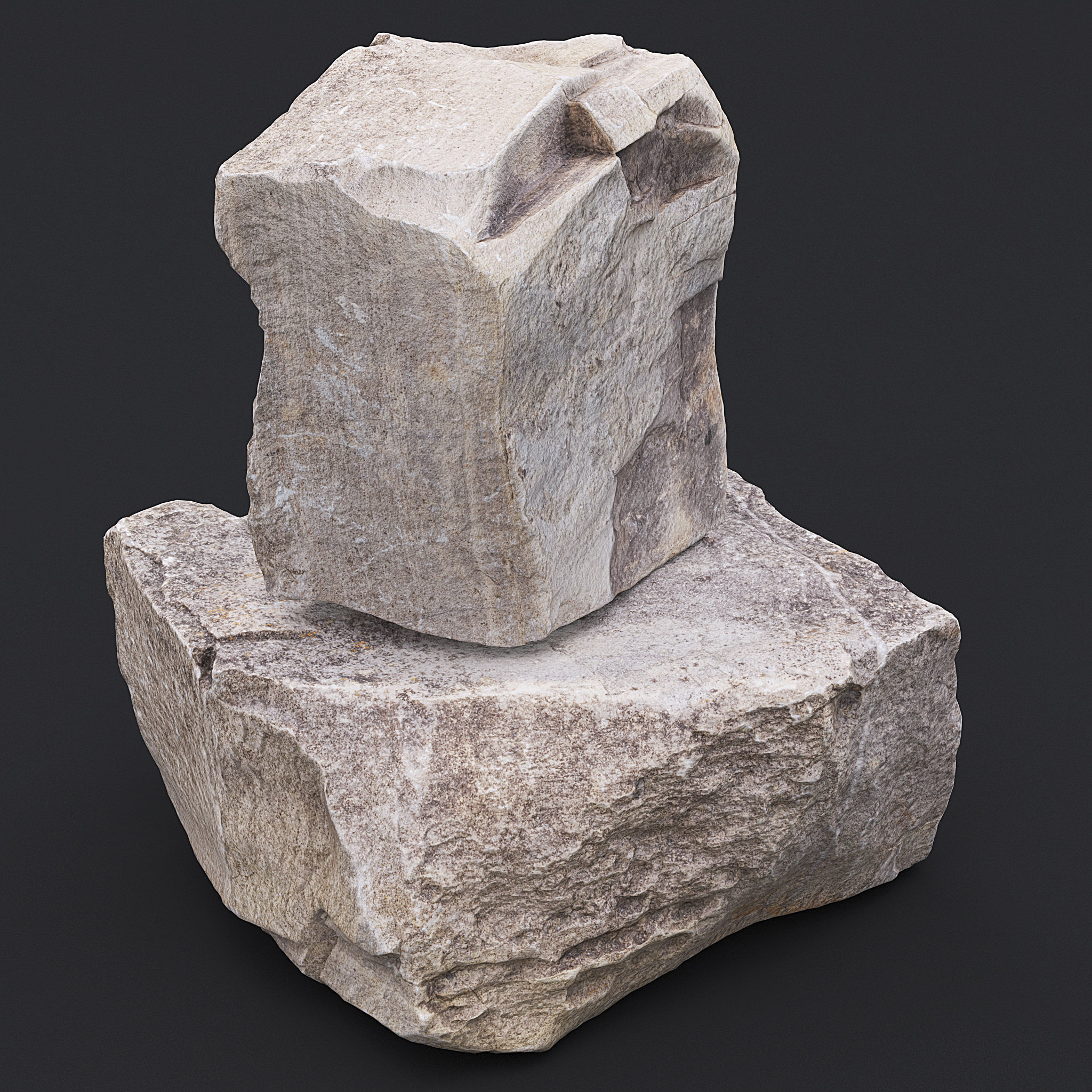Stone VII 3D model_2