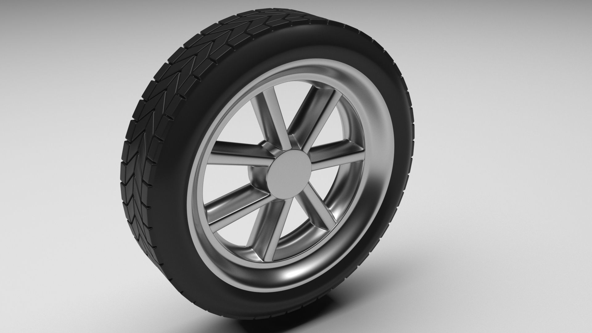 Car Tire 3D model_2