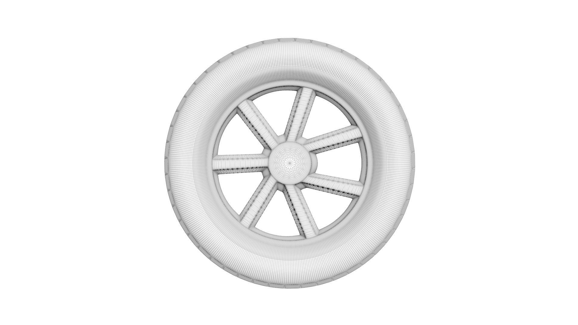 Car Tire 3D model_21