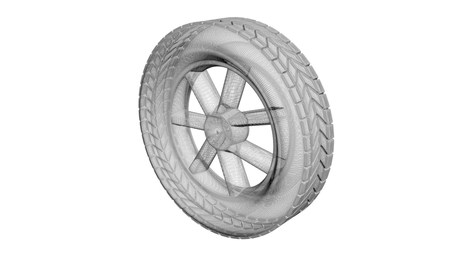 Car Tire 3D model_17